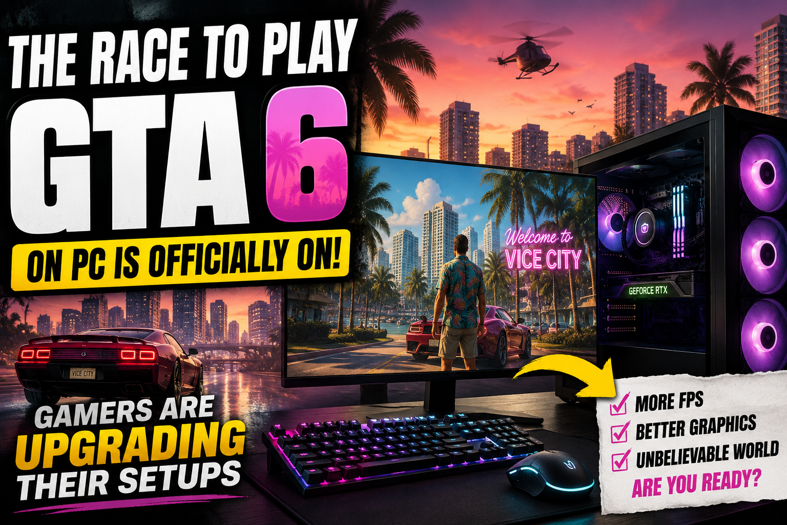 The Race to Play GTA 6 on PC Is Officially On – Fans Are Already Upgrading Their Setups