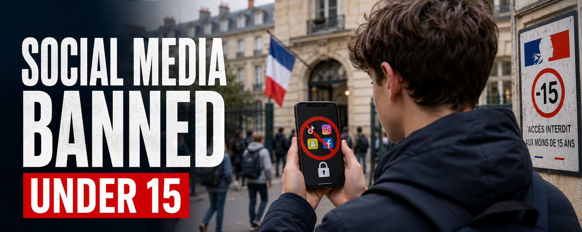 France Bans Social Media for Children Under 15 in Landmark Digital Safety Law