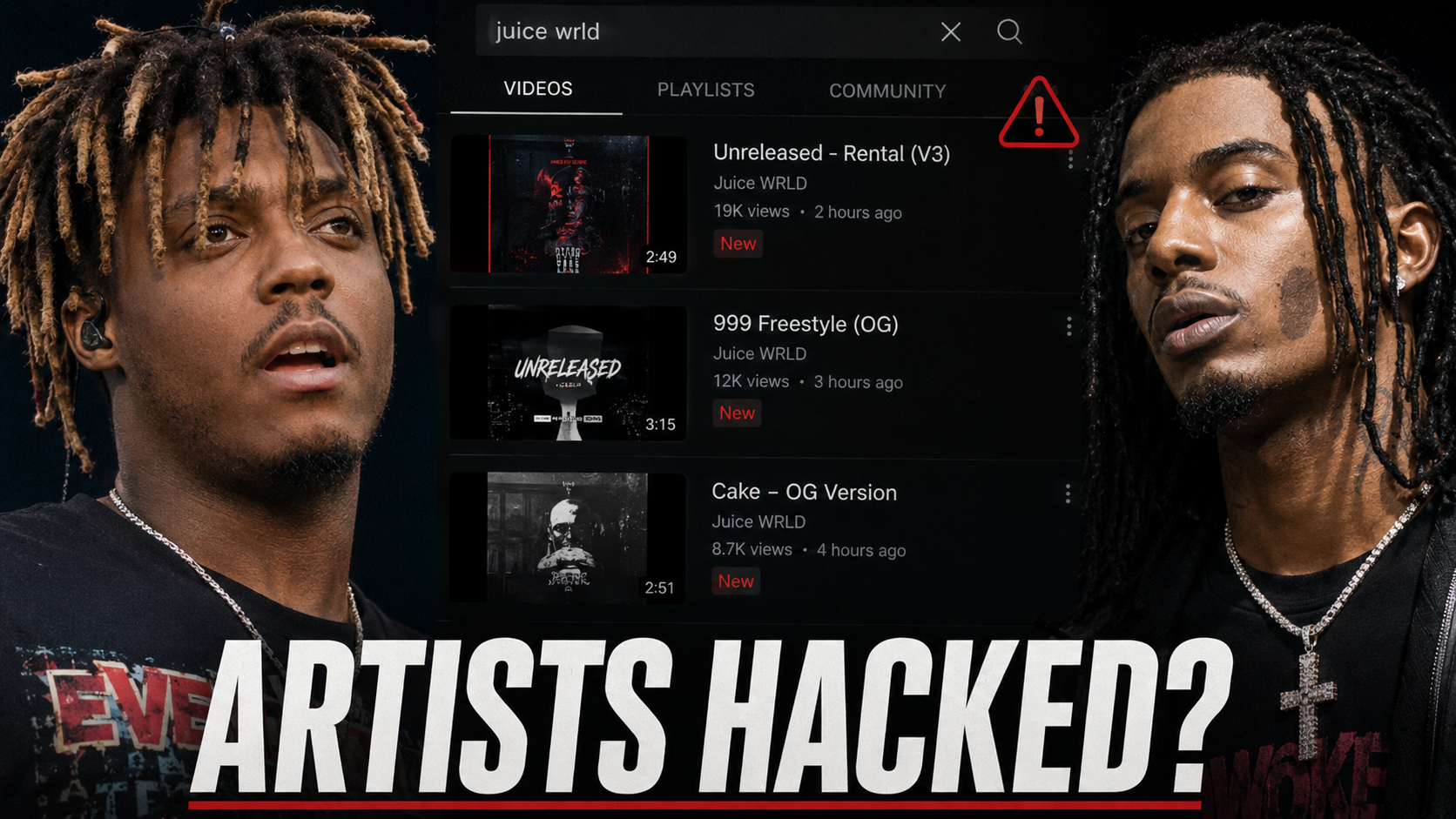 Hackers Flood YouTube Pages of Juice WRLD, Playboi Carti and More With Unreleased Songs